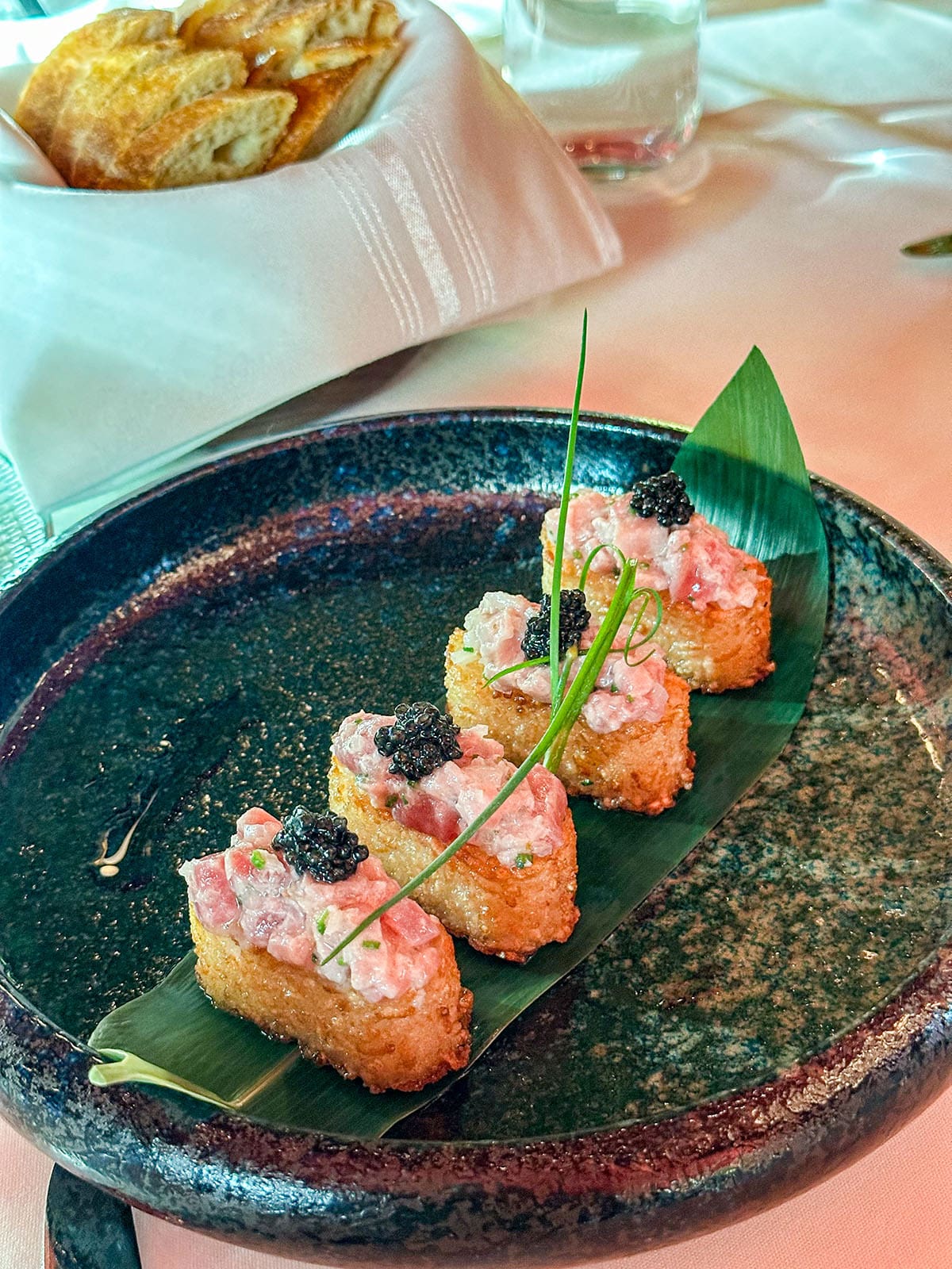 East End Bistrot caviar service